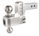 BulletProof 2.0 Inch Aluminum Medium Duty 2 Inch Drop/Rise Hitch - Stainless Ball
