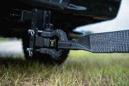 BulletProof Heavy Duty 3 Inch Tow Strap - Branded Black In-Use