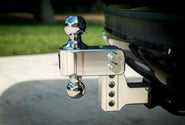 BulletProof 2.0 Inch Aluminum Medium Duty 2 Inch Drop/Rise Hitch - Stainless Ball