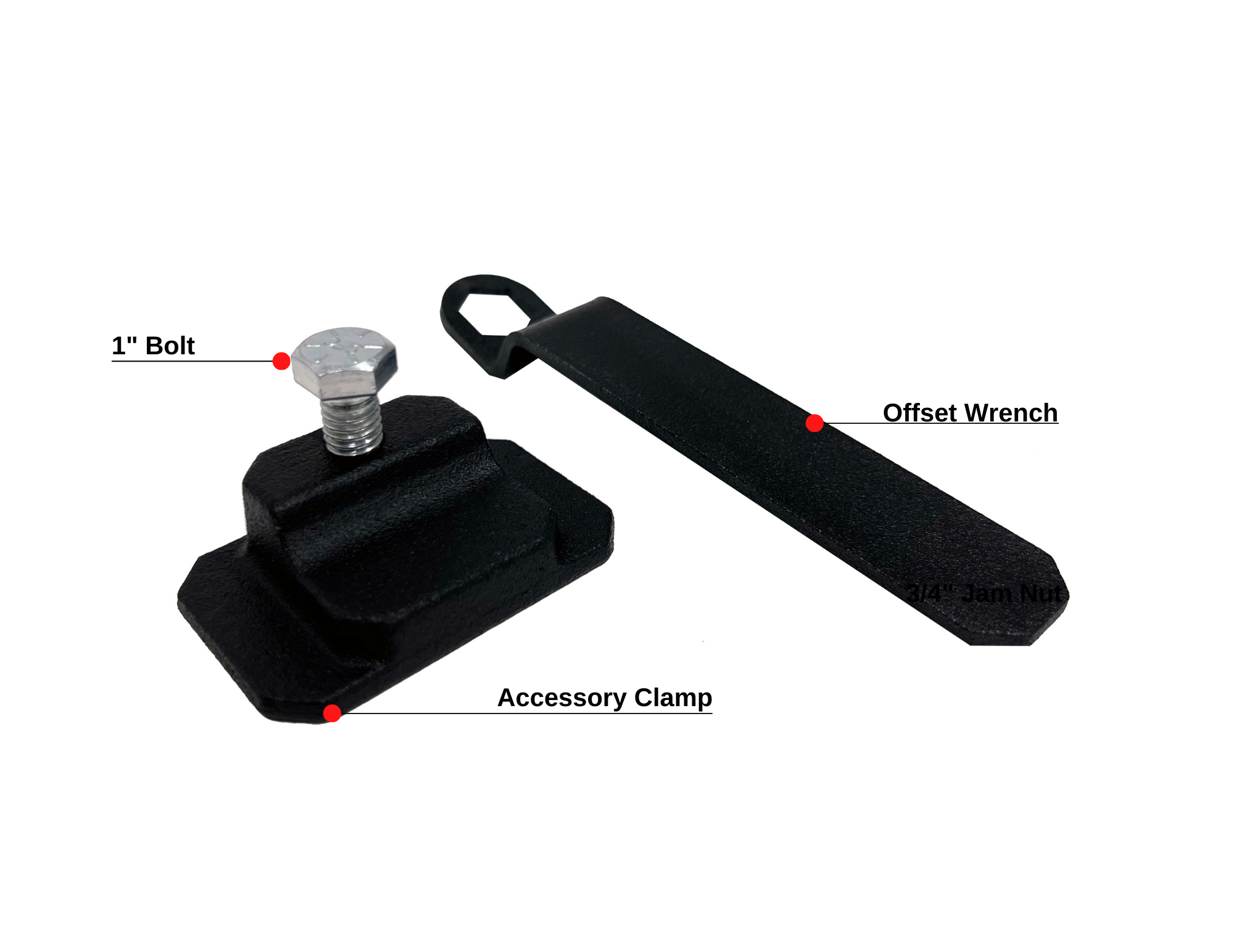 BulletProof Accessory Clamp- Parts Included