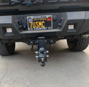 2.5 Inch Medium Duty 4 Inch Drop/Rise Hitch In-Use