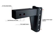 Features of 2.5 Inch Medium Duty 4 Inch Drop/Rise Hitch