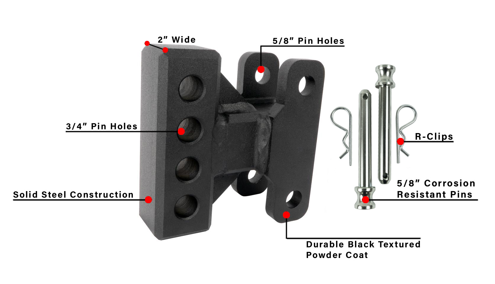 Medium Duty Weight Distribution Adapter Included Parts