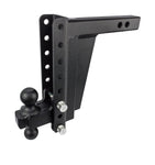 BulletProof 2" Extreme Duty 10" Drop/Rise Hitch with Dual Ball and Corrosion Resistant Pins (1955365322821)