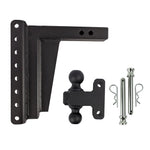 BulletProof 2" Extreme Duty 10" Drop/Rise Hitch with Dual Ball and Corrosion Resistant Pins (1955365322821)