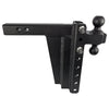 BulletProof 2" Extreme Duty 10" Drop/Rise Hitch with Dual Ball and Corrosion Resistant Pins (1955365322821)