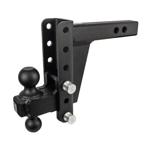 BulletProof 2" Extreme Duty 6" Drop/Rise Hitch with Dual Ball and Corrosion Resistant Pins (1955363061829)