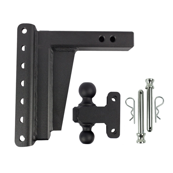 BulletProof 2" Extreme Duty 8" Drop/Rise Hitch with Dual Ball and Corrosion Resistant Pins (1955365191749)