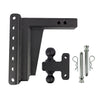 BulletProof 2" Extreme Duty 8" Drop/Rise Hitch with Dual Ball and Corrosion Resistant Pins (1955365191749)