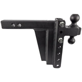 BulletProof 2" Extreme Duty 8" Drop/Rise Hitch with Dual Ball and Corrosion Resistant Pins (1955365191749)