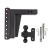 BulletProof 2.5" Extreme Duty 10" Drop/Rise hitch with Dual Ball and Corrosion Resistant Pins (1955365552197)