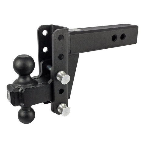 BulletProof 2.5" Extreme Duty 4" Drop/Rise hitch with Dual Ball and Corrosion Resistant Pins (1955372630085)