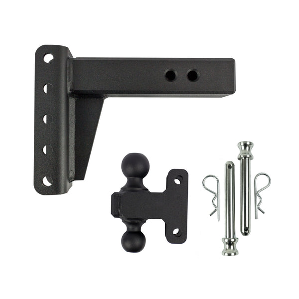 BulletProof 2.5" Extreme Duty 4" Drop/Rise hitch with Dual Ball and Corrosion Resistant Pins (1955372630085)