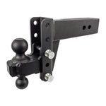 BulletProof 3" Extreme Duty 4" Drop/Rise hitch with Dual Ball and Corrosion Resistant Pins (1955363258437)