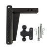 BulletProof 2" Heavy Duty 10" Drop/Rise Hitch with Dual Ball and Pins (1955368534085)