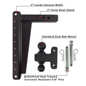Features of 2.0 Inch Heavy Duty 14 Inch Drop/Rise Hitch