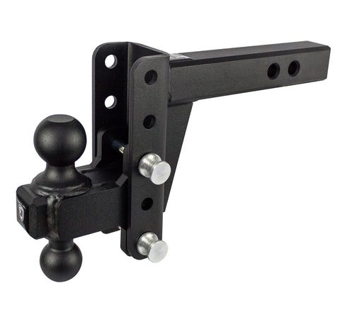 BulletProof 2" Extreme Duty 4" Drop/Rise Hitch with Dual Ball and Pins (1955361390661)