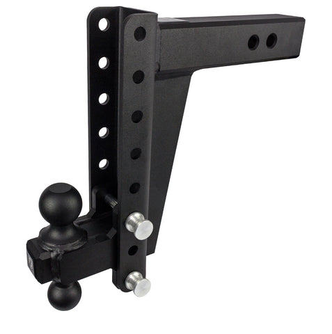 BulletProof 2.5" Heavy Duty 10" Drop/Rise Hitch with Dual Ball and Corrosion Resistant Pins (1955368173637)