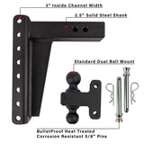 2.5" Heavy Duty 10" Drop/Rise Hitch