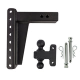BulletProof 2.5" Heavy Duty 10" Drop/Rise Hitch with Dual Ball and Corrosion Resistant Pins (1955368173637)