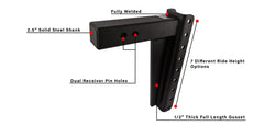 Features of 2.5 Inch Heavy Duty 12 Inch Drop/Rise Hitch