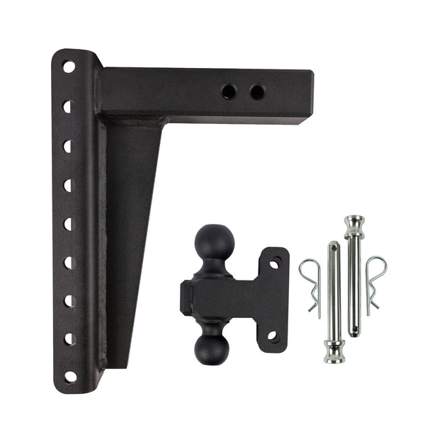 BulletProof 2.5" Heavy Duty 12" Drop/Rise Hitch with Dual Ball and Corrosion Resistant Pins (1955362209861)