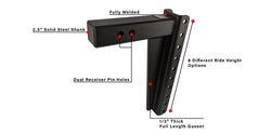 Features of 2.5 Inch Heavy Duty 14 Inch Drop/Rise Hitch