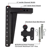 2.5" Heavy Duty 14" Drop/Rise Hitch