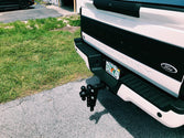 2.5 Inch Heavy Duty 8 Inch Drop/Rise Hitch In-Use