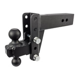 BulletProof 3" Heavy Duty 4" Drop/Rise hitch with Dual Ball and Corrosion Resistant Pins (1955369058373)