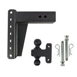 BulletProof 3" Extreme Duty 8" Drop/Rise hitch with Dual Ball and Corrosion Resistant Pins (1955369386053)