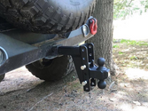 2.0 Inch Heavy Duty 6 Inch Drop/Rise Hitch In-Use