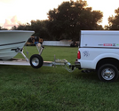 2.5 Inch Medium Duty 4 Inch Drop/Rise Hitch In-Use