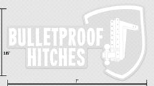 BulletProof Hitches Logo Decal